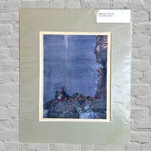 Edmund Dulac THEY CAME UPON A GREAT STONE SPHINX 8X10 SEALED